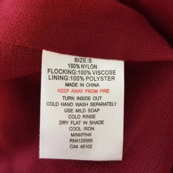 NWT Revolve Some Days Lovin Red Velour Dress S - Picture 7 of 7